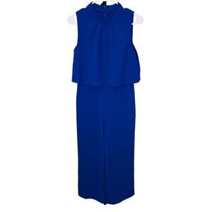 Bright Royal Blue Blouson Wide leg Jumpsuit